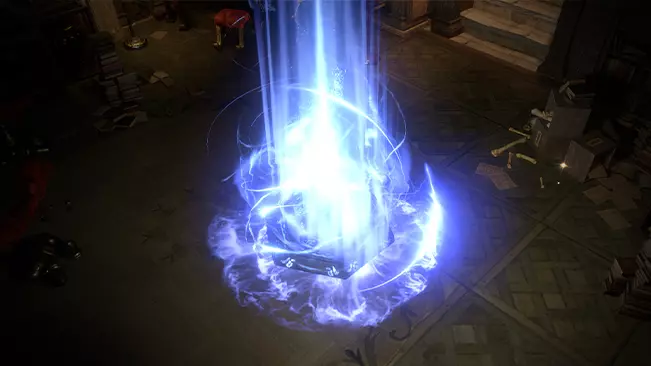Blue Warp Rune Hideout Decoration decoration, shop art
