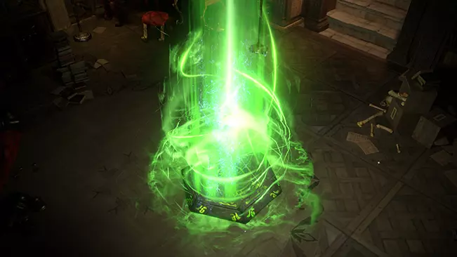 Green Warp Rune Hideout Decoration decoration, shop art