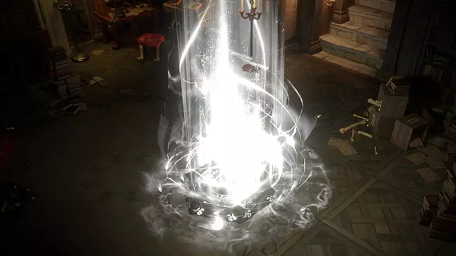 White Warp Rune Hideout Decoration (Guild) guild, shop art