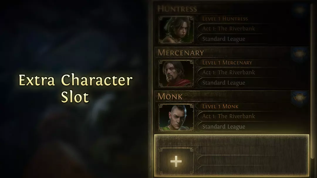 Extra Character Slot