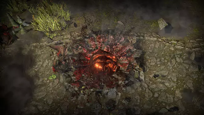 Plummeting Vaal Rare Finisher Effect visual effect, shop art