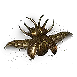 Gold Fluttering Scarab Shield